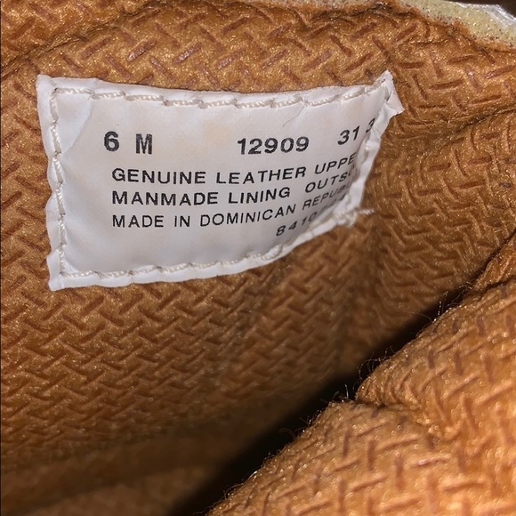 Cognac brown leather trim timberland boots - Picture 4 of 5